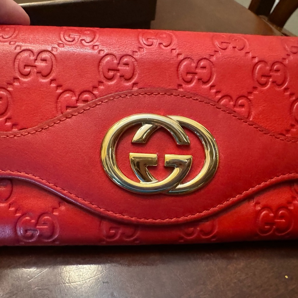 Gucci Guccisma long wallet. In excellent condition purchased and used once.